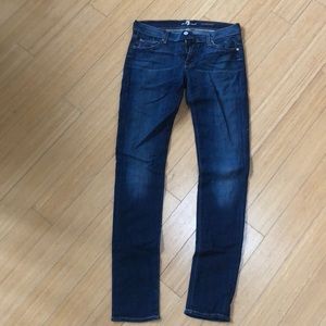 Blue skinny jeans, size 29